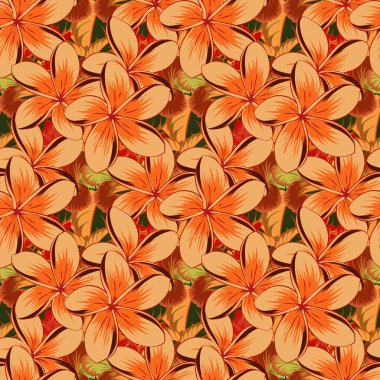 Renksiz çiçek vektör deseni 