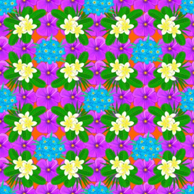 Turuncu arka planda dikdörtgen desenli bir çiçek taşıyıcısı..