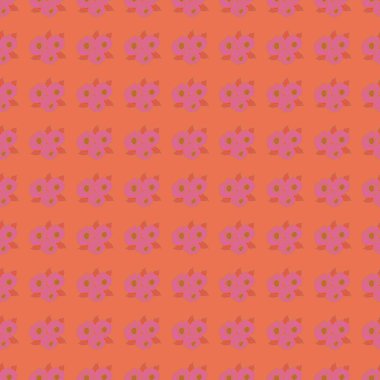 Renksiz çiçek vektör deseni 