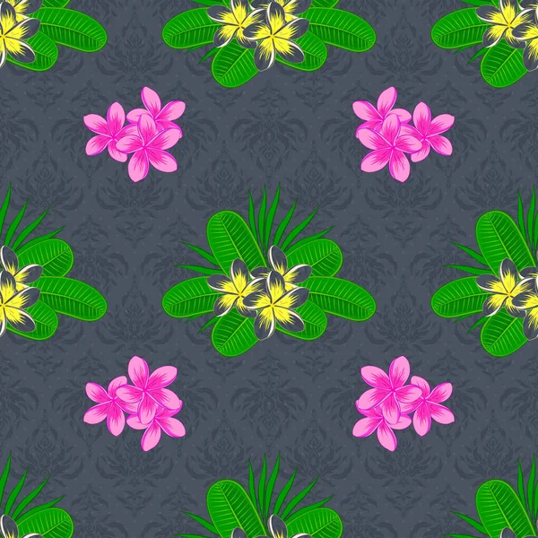 Renksiz çiçek vektör deseni 