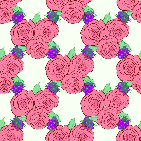 Renksiz çiçek vektör deseni çizimi