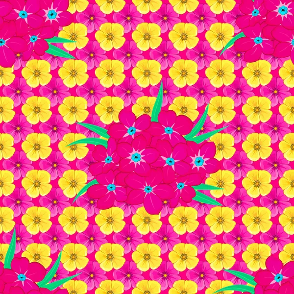 Modelo Sin Costuras Acuarela Fondo Rayado Impresión Floral Del Vector — Vector de stock