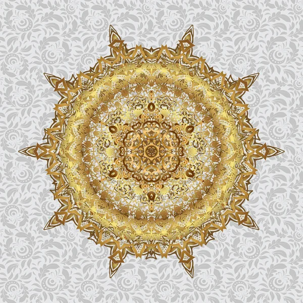 Vector Est Islam Indien Motif Renaissance Tourbillonnant Ornement Décoratif Vintage — Image vectorielle