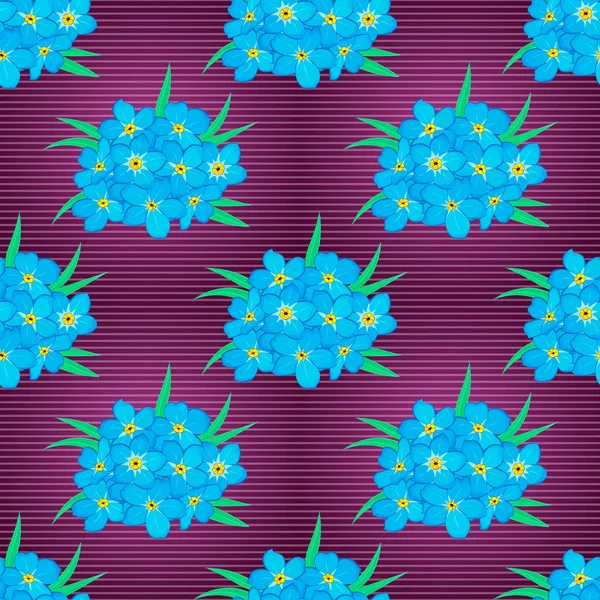 Ilustración Vectores Elegancia Abstracta Sin Contratiempos Con Motivos Florales Azul — Vector de stock