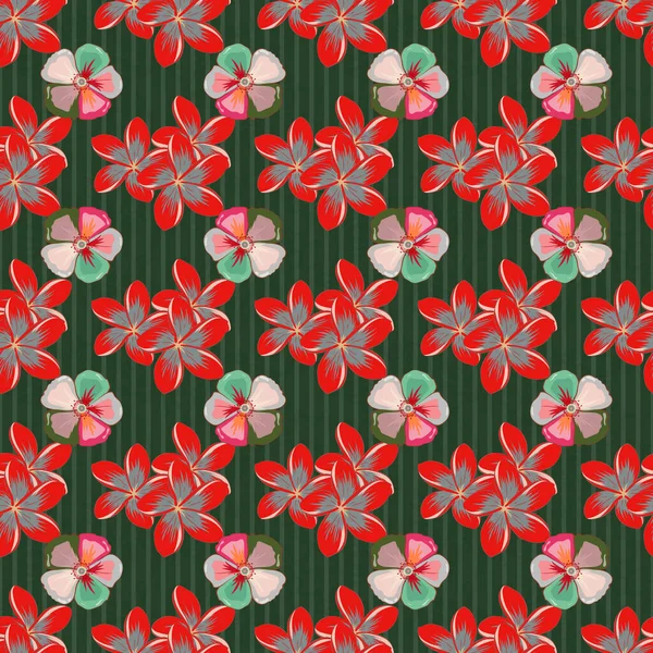 Couleur Motif Vecteur Floral Sans Couture — Image vectorielle