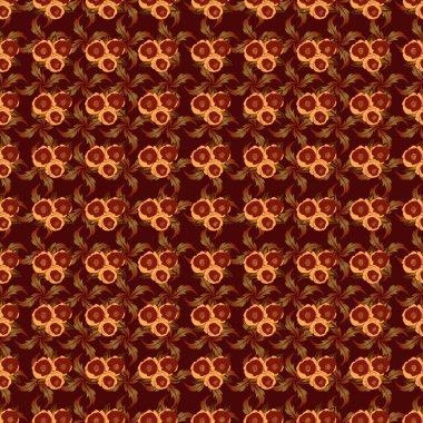 Renksiz çiçek vektör deseni çizimi