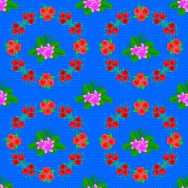 Renksiz çiçek vektör deseni çizimi