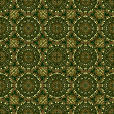 Vektör çizimi. Parlayan Altın Elementlerle Zarif Noel Arkaplanı. Yeşil arkaplanda altın pürüzsüz desen.