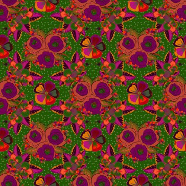 Renksiz çiçek vektör deseni 