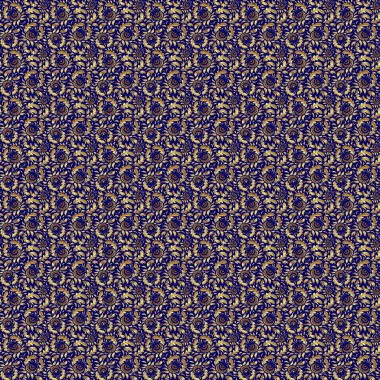 Mavi arka planda Victoria tarzı elementler. Davetiyeler için dekorasyon, tebrik kartları, teşekkür mesajı. Altın çiçekli, pürüzsüz desen. Tasarım için vektör açgözlülüğü ve vignette.