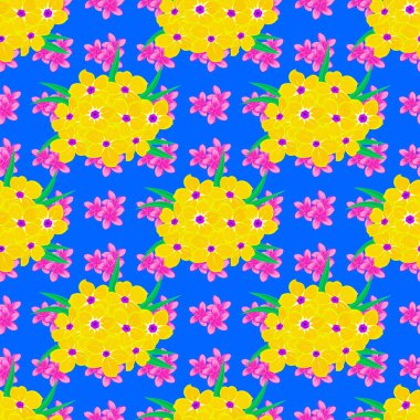 Renksiz çiçek vektör deseni 