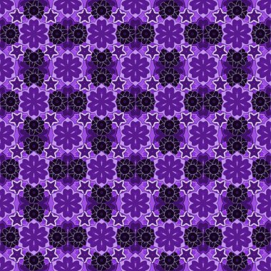 Arabesk, mor, mor, mor ve mavi elementlerle doğuya özgü kusursuz bir desen. Geleneksel klasik süs.