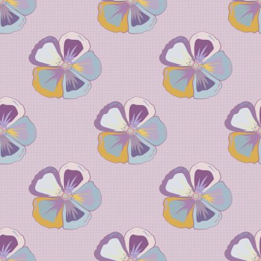 Renksiz çiçek vektör deseni 