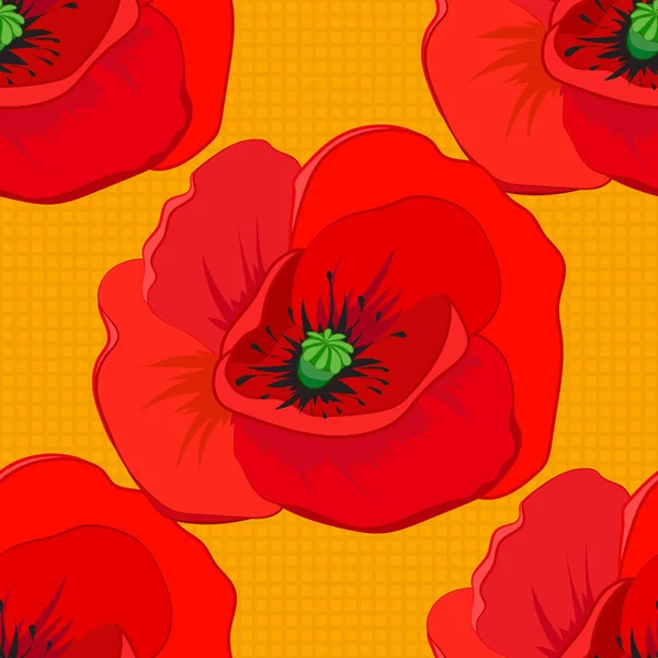Векторный Бесшовный Узор Фоне Стилизованными Розовыми Цветками Листьями Желтого Синего — стоковый вектор