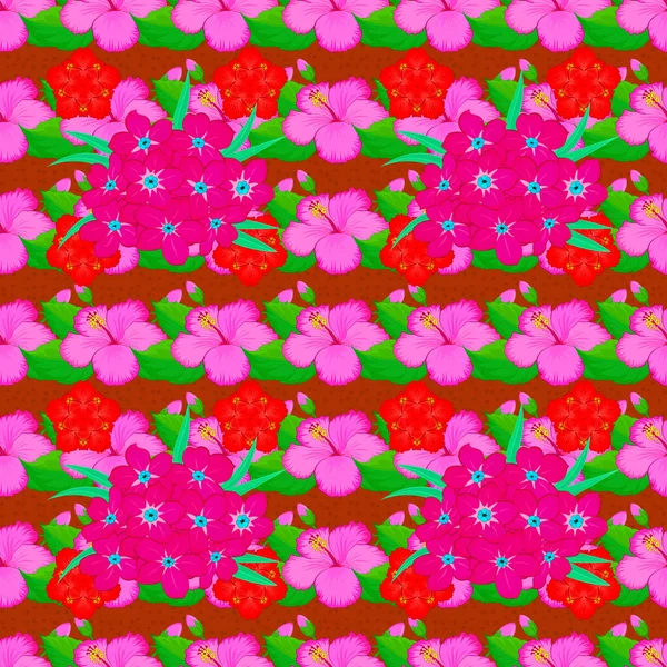 Couleur Motif Vecteur Floral Sans Couture — Image vectorielle