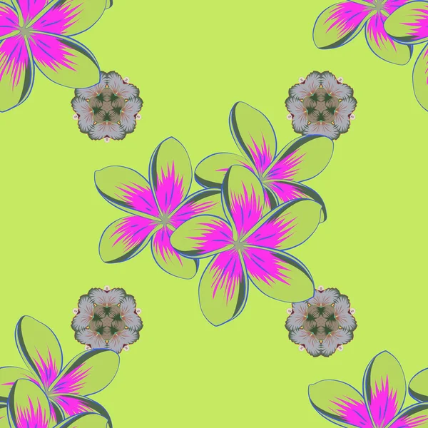 Illustration Vectorielle Florale Sans Couture — Image vectorielle