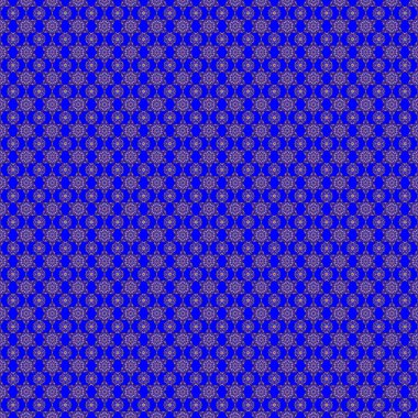 Raster oryantal stil arabesk. Mavi arka planda altın elementler, bukleler ve süslerle kusursuz bir desen..