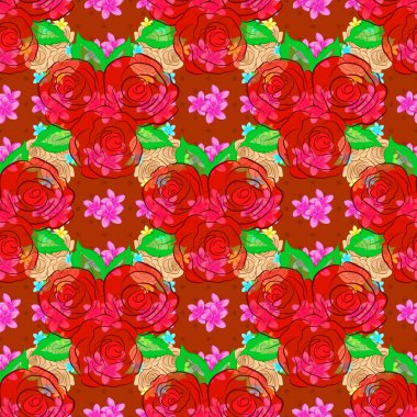 Renksiz çiçek vektör deseni 