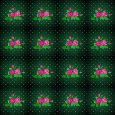 Renksiz çiçek vektör deseni 