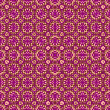 Mor arka planda altın elementli desen. Mor bir arka planda vektör altın süs. Klasik dikişsiz doku. Zengin kartı karşılamak için kullanılabilir..