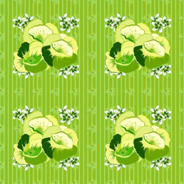 Renksiz çiçek vektör deseni 