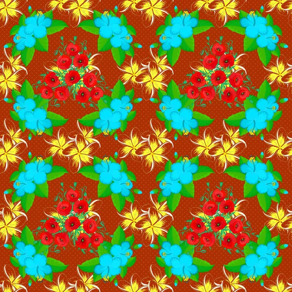 Ornement Floral Vintage Modèle Abstrait Classique Sans Couture — Image vectorielle