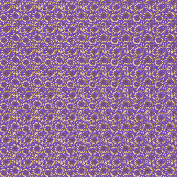 Vektor Violetten Hintergrund Mit Goldenen Elementen Für Ihre Kreativität Nahtlose — Stockvektor