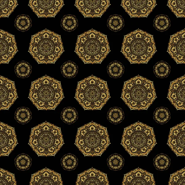 Pergaminos Oro Vintage Para Decoración Ornamentada Estilo Victoriano Raster Design — Vector de stock