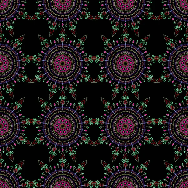 Wallpaper Vektor Tali Pola Damask Jaring Yang Diikat Mulus Dalam - Stok Vektor