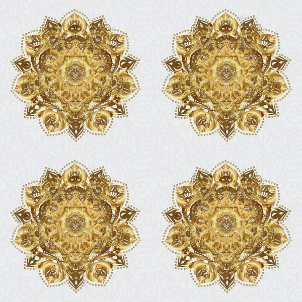 Vektor Firmenmarke Emblem Element Einfaches Geometrisches Mandala Logo Sanfte Goldene — Stockvektor