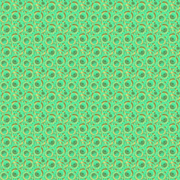 Zlatá Lesklá Ornament Zeleném Pozadí Damašek Hladký Vzor Abstraktní Tvary — Stockový vektor