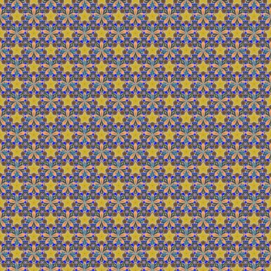 Eski bir çiçek süsü. Soyut klasik dikişsiz desen