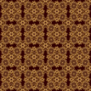 Lüks altın desenli taşıyıcı. Kahverengi bir arka planda altın pürüzsüz desen.