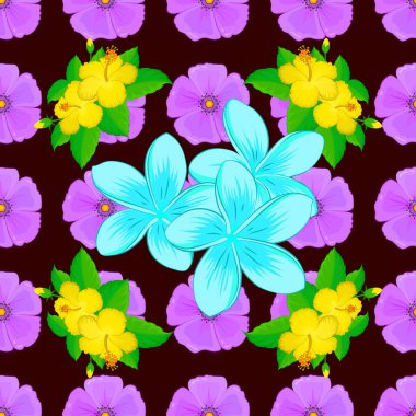 Renksiz çiçek vektör deseni 