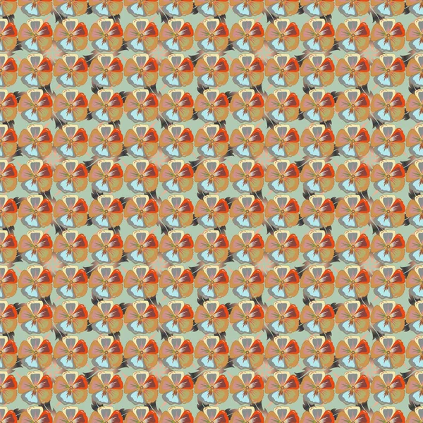 Couleur Motif Vecteur Floral Sans Couture — Image vectorielle