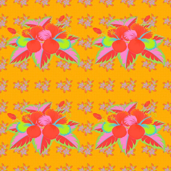 Couleur Motif Vecteur Floral Sans Couture — Image vectorielle