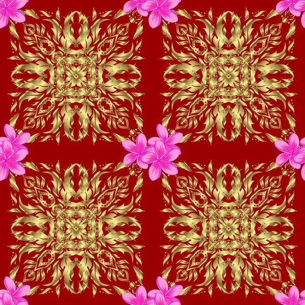 Couleur Motif Vecteur Floral Sans Couture — Image vectorielle