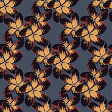 Renksiz çiçek vektör deseni 