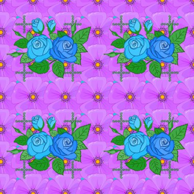 Renksiz çiçek vektör deseni 