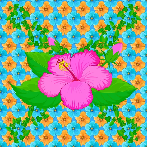 Ilustração Eleitor Abstrato Elegância Padrão Sem Costura Com Motivos Florais — Vetor de Stock