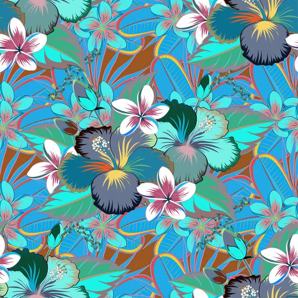 Illustrazione Vettoriale Modello Vettoriale Senza Cuciture Camicia Hawaiana Aloha Design — Vettoriale Stock