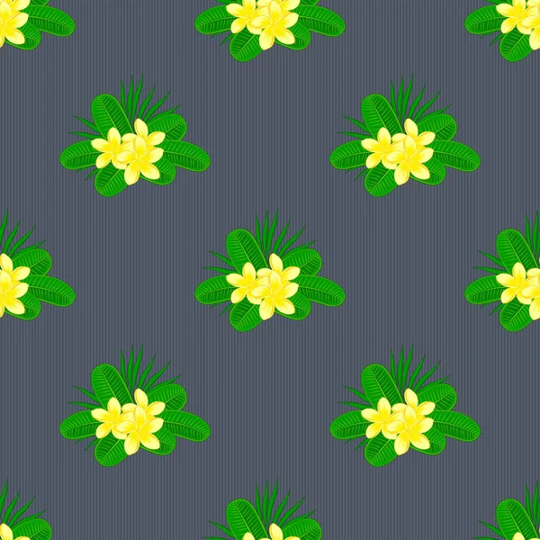 Dekoratives Ornament Für Stoff Textilien Packpapier Florale Tapeten Grünen Gelben — Stockvektor