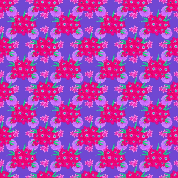 Modelo Flor Prirose Vectorial Sin Costura Dibujada Mano Sobre Fondo — Archivo Imágenes Vectoriales