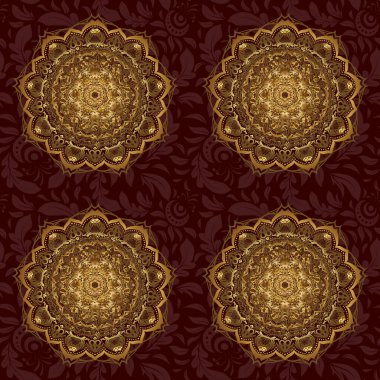 Soyut çiçeklerin etrafını sarın. Butik, dükkan, iş yeri ve iç mekan için yumuşak, güzel dairesel logo. Basit geometrik mandala logosu. Şirket işareti, amblem, element.