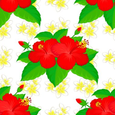 Çiçekli suluboya arkaplan. Yatak örtüsü, ceket, paket tasarımı, kumaş ve moda kavramları için vektör tekstil baskısı. Beyaz arkaplanda çok sayıda çiçek bulunan kusursuz desen.