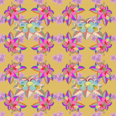 Eski bir çiçek süsü. Soyut klasik dikişsiz desen