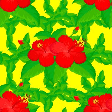 Sarı arka planda klasik soyut vektör çiçekli desen. Kesişen kıvrımlı zarif stilize amber çiçekleri, yapraklar ve parşömenler Arap tarzında soyut çiçek süsü oluşturuyorlar..