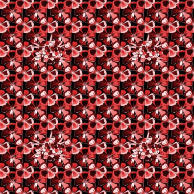 Renksiz çiçek vektör deseni 