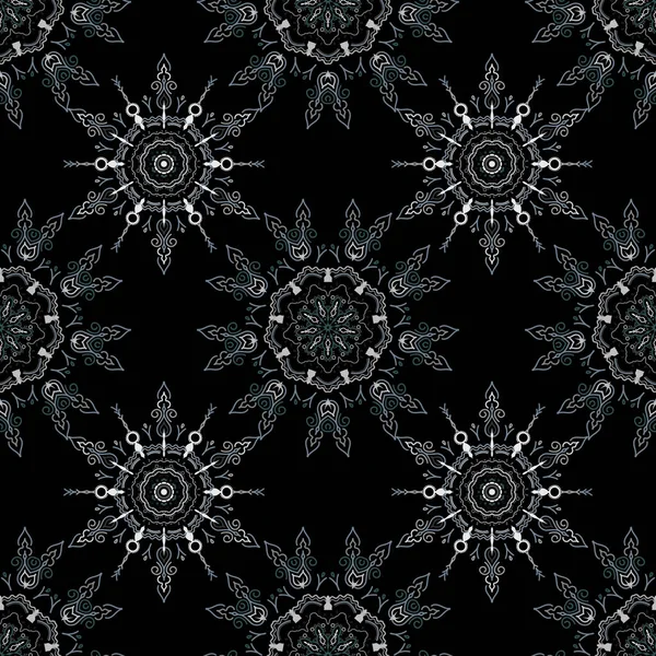 Motif Floral Sans Couture Fond Écran Baroque Fond Vectoriel Sans — Image vectorielle