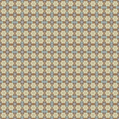 Şirin vektör çiçekli arka plan. Çiçekler, kahverengi, gri ve bej renklerinde pürüzsüz desenler..